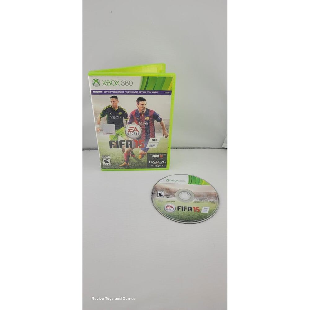 FIFA 15 (Microsoft Xbox 360, 2014) Game and Case Tested and Working Great Cond.